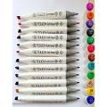 Set of 12 Superior Touch Soft Head art sketch double headed Art marker. 