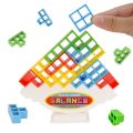 Tetra Tower Game Stacking Blocks Stack Building Blocks Balance Puzzle Board Assembly Bricks Educational Toys for Children Adults. 