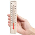 Room Thermometer (Wooden & Hanging) - Wall Hang Thermometer for Indoor Outdoor Garden House Garage Office Room Hung Logger Room Incubator Temperature Meter. 
