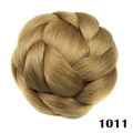 6 Colors Synthetic Hair Pieces Braided Chignon Black Brown Fake Hair Buns for Women Bun Cover Hairpieces Afro Scrunchies.