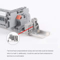 Durable DIN Rail Terminal Blocks Kit Terminal+Ground Blocks+Aluminum Rail+End Brackets+End Covers+Jumpers Kits.