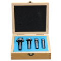 4pcs MT1 Wood Lathe And Drive Spur Cup MT1 Arbor with Wooden Case. 