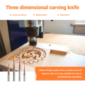 4PCS Carbide Spiral Tapered Ball Nose End Mill 6mm Shank Router Bit Woodworking CNC Carving Bits Wood Milling Cutter.