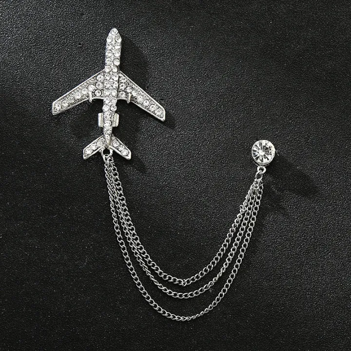 Men's%20Rhinestone%20Aircraft%20Chain%20Brooch%20For%20Fashion%20Accessories%20-%20Image%202