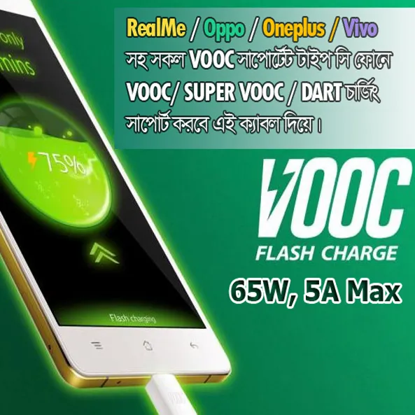 VOOC%2065W%20Type-C%20Fast%20Charging%20&%20Data%20Cable%20-%20Compatible%20with%20Oppo/Realme/OnePlus%20%7C%20Super%20Express%20-%20Image%202