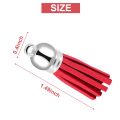 100Pcs Keychain Tassels Faux Suede Leather Tassel Pendants Keychain Decoration for DIY Crafts Making Supplies.