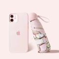 Sanrio Automatic Umbrella Cinnamoroll Kuromi Sunny Rain Dual Use Cinnamoroll Kuromi Folding Black Coated Bumper Fabric Gift. 
