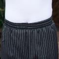 Chef Work Pant Belt Elastic Men's Kitchen Striped Zebra Pants Large Size Hotel Restaurant Chef Black and White Striped Pants Women. 