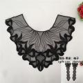 Black Organza Embroidery Venice Lace Neckline Sewing Applique Collar Sewing Supplies Decorative Dress Clothing Scrapbooking. 