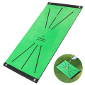 Golf Swing Mat Batting Trajectory Direction Detection Training Pad Green for Indoor/Outdoor Swing Detection Batting.
