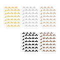 NCANRUI 240 Pieces Photo Corners for Scrapbooking, Gold Photo Corner Stickers, Self-Adhesive Photo Mounting Corners,Silver.