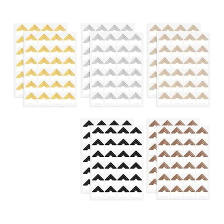 NCANRUI%20240%20Pieces%20Photo%20Corners%20for%20Scrapbooking,%20Gold%20Photo%20Corner%20Stickers,%20Self-Adhesive%20Photo%20Mounting%20Corners,Silver%20-%20Image%202