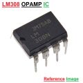 LM308 LM308P LM308N Operational Amplifier IC OPAMP Low Power Dual Operational Amplifiers LM 308 DIP 8 Pin Chip IC Electrical Circuitry & Parts.