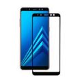 Samsung A8+ Tempered Glass Screen Protector -Black. 