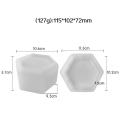Silicone Molds Candle Cup Mold Diy Silicone Hexagonal Silicone Mold Round Cement Epoxy Resin Mold for Decorative Home DéCor. 