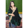 Velvet Shawls For Women Fabric With Stone Work.. 