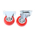 4pcs 1.5inch Furniture Casters Wheels Red Rubber Swivel Caster Roller Wheel Sunlight Mall. 