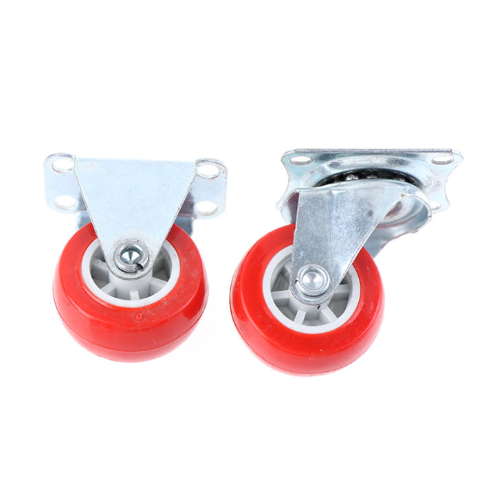 4pcs%201.5inch%20Furniture%20Casters%20Wheels%20Red%20Rubber%20Swivel%20Caster%20Roller%20Wheel%20Sunlight%20Mall%20-%20Image%204