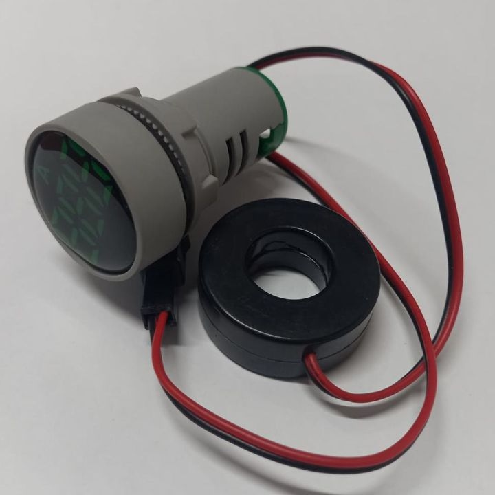 AMP%20Meter%2022mm%20100A%20Digital%20Ampere%20Meter%20Panel%20Mount%2022mm%20Round%20Panel%20Ampere%20Meter%20AC%2001-100A%20LED%20Digital%20Amp%20Meter%20Indicator%20Light%20With%20Current%20Transformer%20CT%20Cables%20-%20Image%206