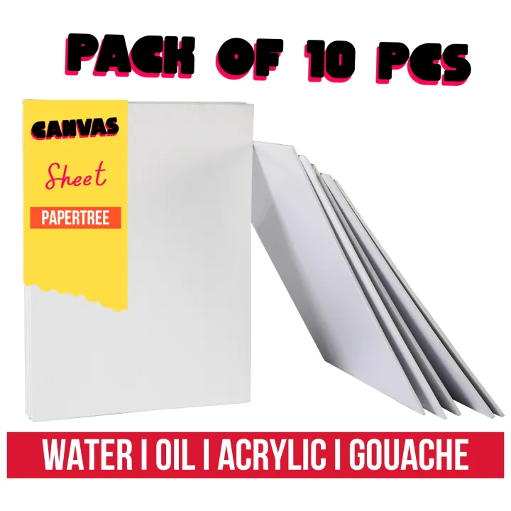Papertree%20Artist%20Quality%20Canvas%20Paper%2010%20Pcs%20Pack%20for%20Water/Oil/Acrylic/Gouache%20-%20High-Quality%20Canvas%20Sheets%20for%20Art%20Supplies%20-%20Image%204