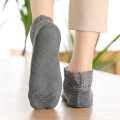 1 Pairs Velvet Warm Thick Casual Socks Low Tube Lace Hollow Anti-slip Sock Floor Socks Autumn Winter For Women Gifts. 