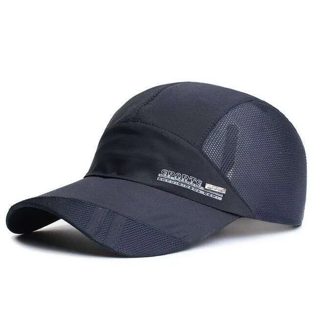 Spring/Summer%20Korean%20Edition%20Baseball%20Men's%20Mesh%20Duck%20Tongue%20Sports%20Quick%20Drying%20Sun%20Hat%20Outdoor%20Thin%20-%20Image%203
