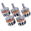 5PCS Switch Carbon Potentiometer B500K WH138-4 Ohm Single Linear With Switch. 