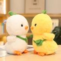 25cm Creative Small Yellow Chicken Stuffed Animal Plush Toy Cute Backpack Chick Plush Doll Boy Girl Birthday Gifts Room Decor. 