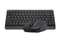 A4TECH Fstyler FG1112 Wireless Keyboard And Mouse Combo - 2.4 GHz Wireless - Sleek Round-Square Keycaps - 1200 DPI - Black. 