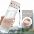 Large Capacity Sports Water Bottle With Tea Infuser Frosted Portable Travel Bottles Sports Fitness Cup Plastic Drinkware. 