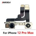 Original Front Camera For iPhone 11 12 mini 12 13 pro MAX Front Camera Flex Cable With Cam Ring Holder Proximity Sensor Facing.
