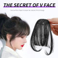 1/5Pcs French Air Bangs Wig Piece Women's Natural High Temperature Yarn Hair French Comic Hair Fashion Accessory. 
