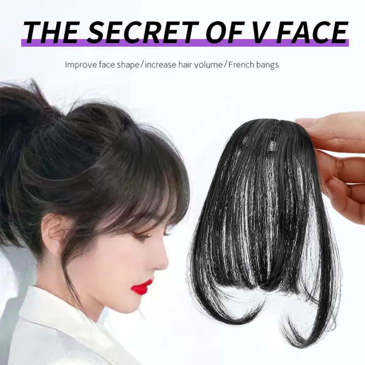 1/5Pcs%20French%20Air%20Bangs%20Wig%20Piece%20Women's%20Natural%20High%20Temperature%20Yarn%20Hair%20French%20Comic%20Hair%20Fashion%20Accessory%20-%20Image%206