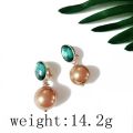 【beauty code store】New Design Green Clip Earring.