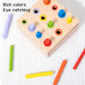 Object Permanence Box Kit, Early Learning Beech Wood 4 in 1 Wooden Coin Box Toy Kit for Baby for Indoor. 