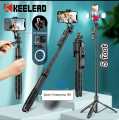 Premium Handheld Stabilizing K28 SELFIE STICK TRIPOD (5 Foot) 360 degrees Rotation with remote.