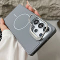HODON Silicone Magnetic Lens Holder Case for Samsung Galaxy S25 Ultra S24 Ultra Cases for Magsafe Charging Soft Back Phone Cover. 