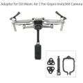 360 Degree VR Insta360 action Camera Top Low Mount Hanging Bracket Fixed Clamp Adapter for DJI Mavic Air 2 Drone. 