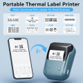 Niimbot B1 Portable Thermal Printer Self Adhesive Paper Label White/Wired/Color/Round Label Printer Paper. 