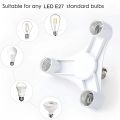 3 in 1/4 in 1/5 in 1/ 6 in 1 E27 LED Bulb Lamp Holder 85-265V E27 Base Socket Splitter LED Lamp Socket Light Bulb Adapter Holder.