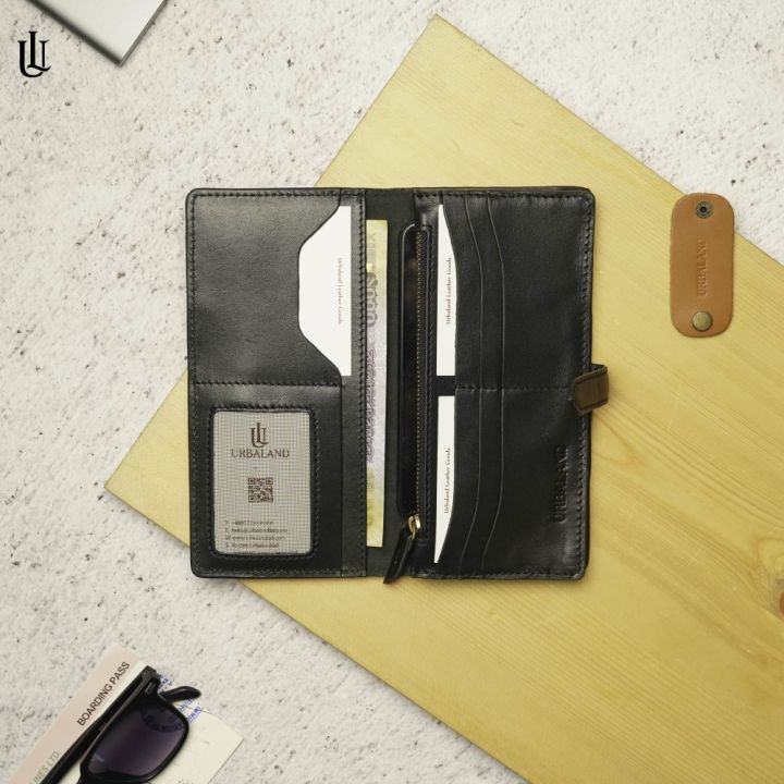 Urbaland%20Pure%20leather%20Harro%20Long%20Wallet%20for%20men%20Black%20-%20Image%203