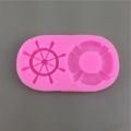 Swimming Ring Boat Anchor Silicone Mold Rudder Chocolate Fondant Plaster Aromatherapy Wax Tablets Epoxy Decoration Tool Cake.