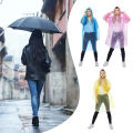 Family Pack of 3 Travel Raincoat Waterproof Disposable Plastic Rain Poncho Foldable Lightweight with Hood for Women Men and Kids. 