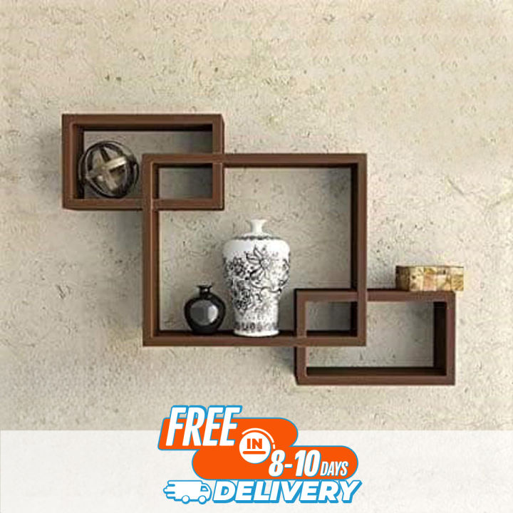 Andormahal (Melamine) Wall Hanging Shelf(2ft by 2ft by8inch)