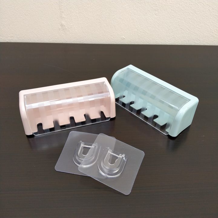 5%20Slots%20Wall%20Mount%20Toothbrush%20Holder%20with%20Cover%20-%20Image%203