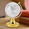 Golden Ocean World Globe Map With Swivel Stand Geography Educational Toy Gif. 