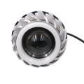 12V Motorcycle Head Light Lamp Projector Lens Light With Led Angel Devil Eyes Headlight 30W 1200Lm 200000H Double Aperture Light(Pink and Blue). 