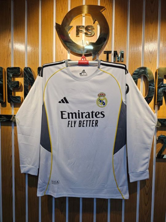 Real Madrid Home Jersey full sleeves Premium - 25/26 Season jersey for men