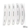 5/10Pcs Grey Nail Files 100 180 Grit Banana Buffer Filer Reusable Nail Supplies For Professional Manicure Accessories Art Tools.