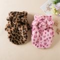 Fleece Dog Hoodie Winter Warm Pet Dog Clothes Leopard Print Dog Coat Jacket French Bulldog Clothing for Small Dogs Pets Costumes. 